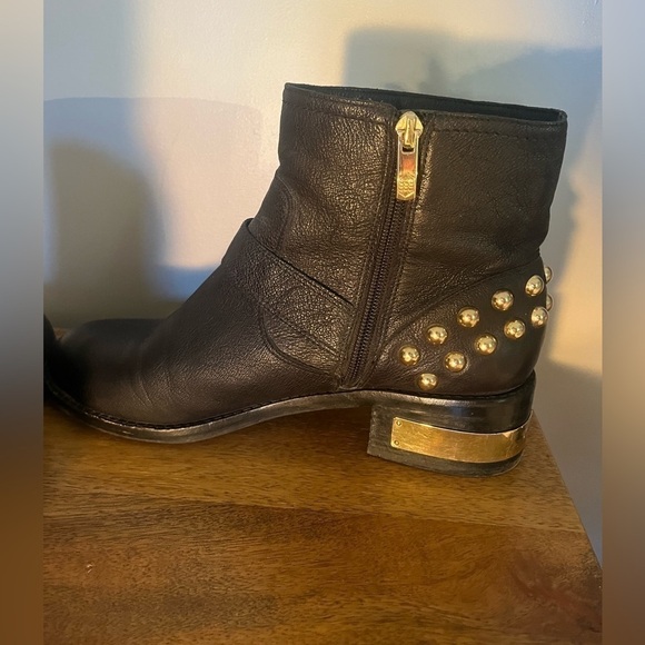 Vince Camuto studded leather black booties - Picture 9 of 12